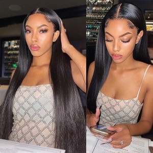 Silky Straight 13x4 Frontal Undetectable HD Lace Long Wig 100% Human Hair Silky Straight 13x4 Frontal Undetectable HD Lace Long Wig 100% Human Hair