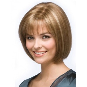 Center Part Copper Color Human Hair Bob Wigs Center Part Copper Color Human Hair Bob Wigs