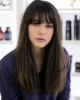 22" Long Brown Human Hair Wigs With Full Bangs 22" Long Brown Human Hair Wigs With Full Bangs