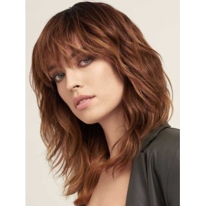 Shoulder-Length Water Wave Human Hair Wigs Shoulder-Length Water Wave Human Hair Wigs