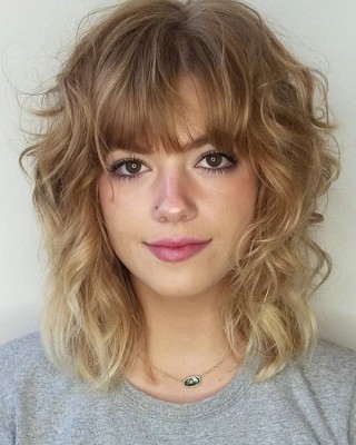 Morden Curly Shag Haircut Human Hair Wigs