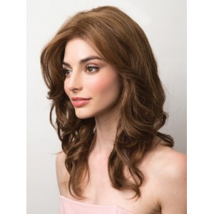 Luxurious Brown Blonde Human Hair Wig With Highlights Luxurious Brown Blonde Human Hair Wig With Highlights