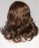 Loosely Wavy Lightest Brown Human Hair Wigs With Bangs Loosely Wavy Lightest Brown Human Hair Wigs With Bangs