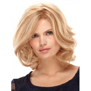 Full Wavy Human Hair Wigs For Older Ladies With Highlights Full Wavy Human Hair Wigs For Older Ladies With Highlights