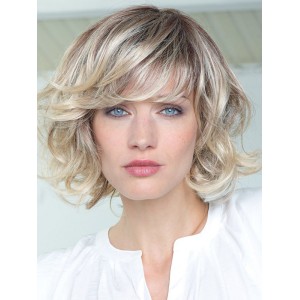 Blonde Shoulder Length Curly Hair With Bangs Popular Wigs Blonde Shoulder Length Curly Hair With Bangs Popular Wigs