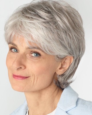 Fashionable White Short Straight High Quality Wig