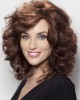 18" 150% Brown Long Wavy Human Hair Wigs 18" 150% Brown Long Wavy Human Hair Wigs