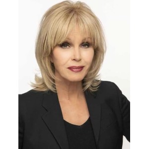 12" Straight Blonde Human Hair Wigs With Full Bangs 12" Straight Blonde Human Hair Wigs With Full Bangs