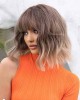 100% Real Hair Wavy Curly Bob Wigs with Bangs for Women 100% Real Hair Wavy Curly Bob Wigs with Bangs for Women