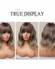 100% Real Hair Wavy Curly Bob Wigs with Bangs for Women 100% Real Hair Wavy Curly Bob Wigs with Bangs for Women