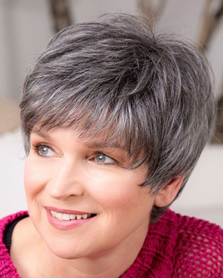 Salt and Pepper Wigs - 100% Real Human Hair Wig