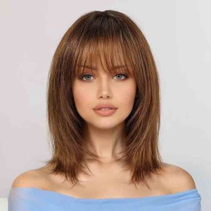 100% Remy Human Hair Wigs with Bangs 100% Remy Human Hair Wigs with Bangs