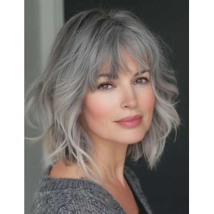 100% Human Hair Wigs with Loose Waves 100% Human Hair Wigs with Loose Waves