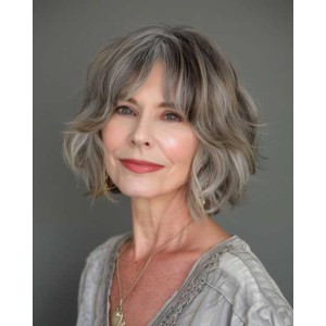 Timeless Look Real Human Hair Wigs for Women Over 50 Timeless Look Real Human Hair Wigs for Women Over 50