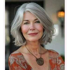 Chin Length Bob Human Hair Wigs for Ladies