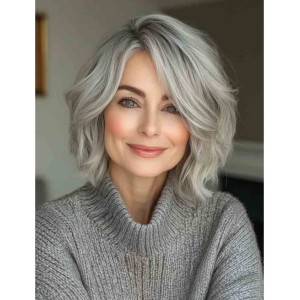Youthful Human Hair Hairstyles For Older Women 