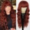 Auburn Wigs with Bangs Long Wavy Copper Red Wig for Women 26 Inch Auburn Wigs with Bangs Long Wavy Copper Red Wig for Women 26 Inch