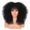 16Inch Curly Wigs for Black Women Black Afro Bomb Curly Wig with Bangs 16Inch Curly Wigs for Black Women Black Afro Bomb Curly Wig with Bangs