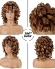 Soft Brown Blonde Big Curly Wig with Bangs Afro Kinky Curls Soft Brown Blonde Big Curly Wig with Bangs Afro Kinky Curls