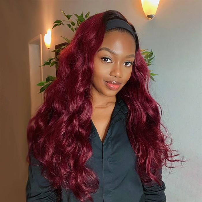 Throw On \u0026 Go Sugar Plum Loose Wave No Lace Glueless Long Headband Wig 100% Human Hair (Get Free Trendy Headbands) Throw On \u0026 Go Sugar Plum Loose Wave No Lace Glueless Long Headband Wig 100% Human Hair (Get Free Trendy Headbands)