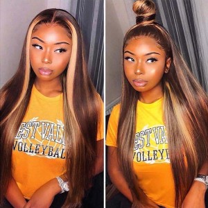 Lytinroop Piano Highlight Wigs Real Human Hair Wigs Straight Ombre 13*4 Lace Front Wigs Lytinroop Piano Highlight Wigs Real Human Hair Wigs Straight Ombre 13*4 Lace Front Wigs