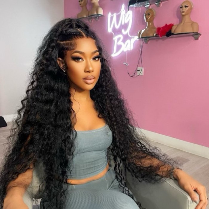 Lytinroop Long Hair Wigs Deep Wave Pre Plucked Lace Front Wigs Lytinroop Long Hair Wigs Deep Wave Pre Plucked Lace Front Wigs