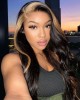 Lytinroop Blonde Skunk Stripe Hair Natural Body Wave Hairstyle Lace Wigs for Women Lytinroop Blonde Skunk Stripe Hair Natural Body Wave Hairstyle Lace Wigs for Women