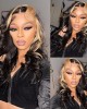 Lytinroop Blonde Skunk Stripe Hair Natural Body Wave Hairstyle Lace Wigs for Women Lytinroop Blonde Skunk Stripe Hair Natural Body Wave Hairstyle Lace Wigs for Women