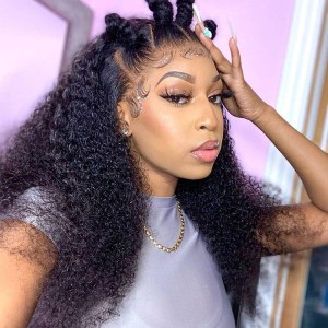 Lytinroop Curly Lace Front Wigs Natural Looking Wigs