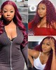 Lytinroop New 99J Lace Frontal Wigs Afordable Human Hair Burgundy Wigs Lytinroop New 99J Lace Frontal Wigs Afordable Human Hair Burgundy Wigs