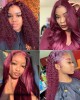 Lytinroop New 99J Lace Frontal Wigs Afordable Human Hair Burgundy Wigs Lytinroop New 99J Lace Frontal Wigs Afordable Human Hair Burgundy Wigs