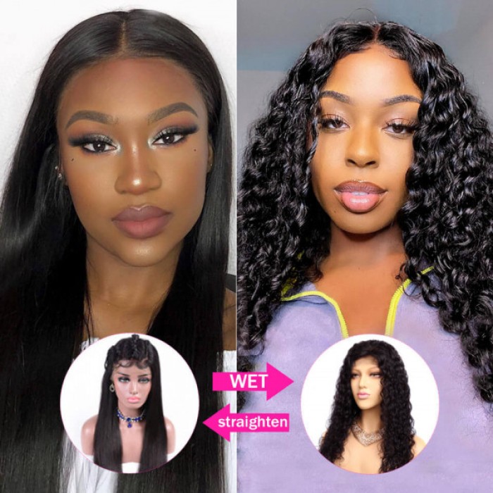 Lytinroop Wet And Wavy Hair Water Wave Wig Human Lace Front Wigs Lytinroop Wet And Wavy Hair Water Wave Wig Human Lace Front Wigs