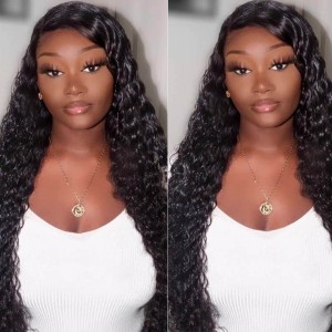 Lytinroop Deep Wave Wigs 13x6 Frontal Wigs Curly Human Hair Wigs
