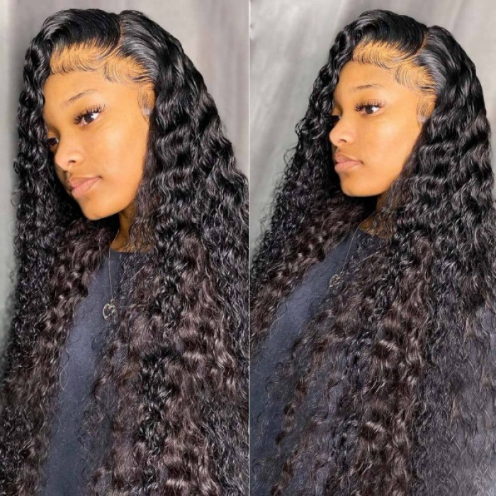 Lytinroop 13x6 Lace Front Human Hair Wigs Pre Plucked Deep Wave Long Wig Lytinroop 13x6 Lace Front Human Hair Wigs Pre Plucked Deep Wave Long Wig