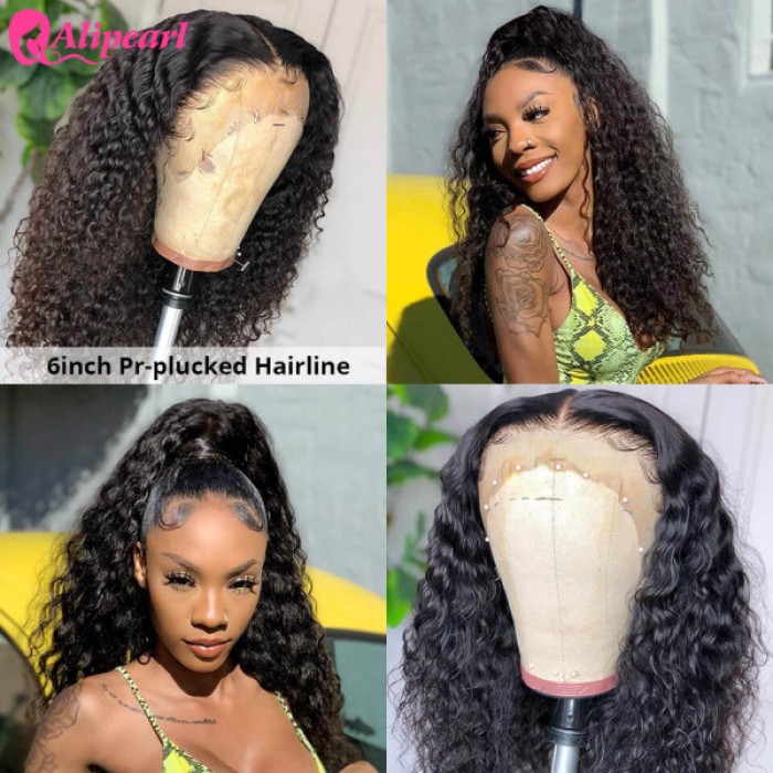 Lytinroop 13x6 Lace Front Human Hair Wigs Pre Plucked Deep Wave Long Wig Lytinroop 13x6 Lace Front Human Hair Wigs Pre Plucked Deep Wave Long Wig
