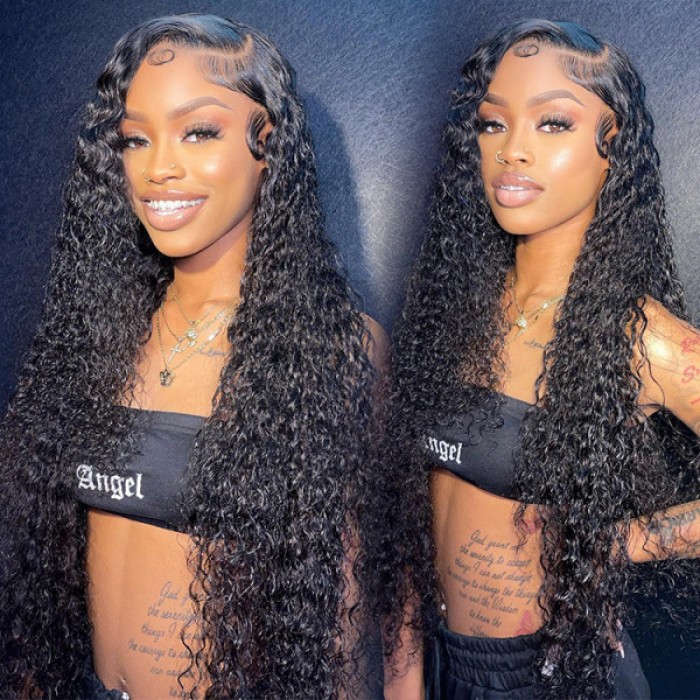 Lytinroop 13x6 Lace Front Human Hair Wigs Pre Plucked Deep Wave Long Wig Lytinroop 13x6 Lace Front Human Hair Wigs Pre Plucked Deep Wave Long Wig
