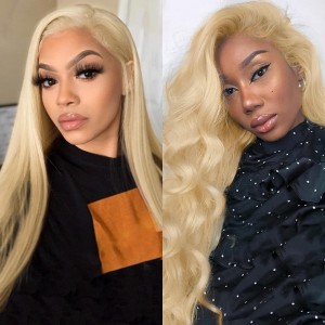 Lytinroop #613 Lace Front Wig Pre-plucked Blonde Human Hair Wigs Lytinroop #613 Lace Front Wig Pre-plucked Blonde Human Hair Wigs
