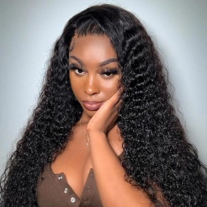 Lytinroop 360 Lace Wig Deep Curly Hair Pre Plucked Wigs 360 Frontal Wigs