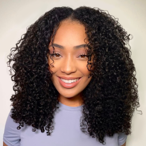 Lytinroop Beginner Friendly Jerry Curly V Part Natural Scalp Glueless Long Wig 100% Human Hair Lytinroop Beginner Friendly Jerry Curly V Part Natural Scalp Glueless Long Wig 100% Human Hair