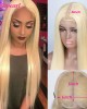 Long Blonde Wig 6x6 Lace Closure Wig Straight Human Hair Wigs Long Blonde Wig 6x6 Lace Closure Wig Straight Human Hair Wigs