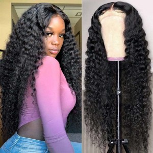 HD Lace 5*5 Closure Wigs Deep Wave Lace Wigs for Sale HD Lace 5*5 Closure Wigs Deep Wave Lace Wigs for Sale