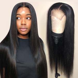 Closure Wig 5x5 Lace Closure Straight Hair Wig Human Hair Lace Wigs