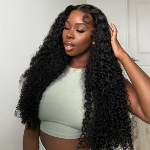 Human Hair Wigs For Women Full Density Curly Hair Lace Front Wig