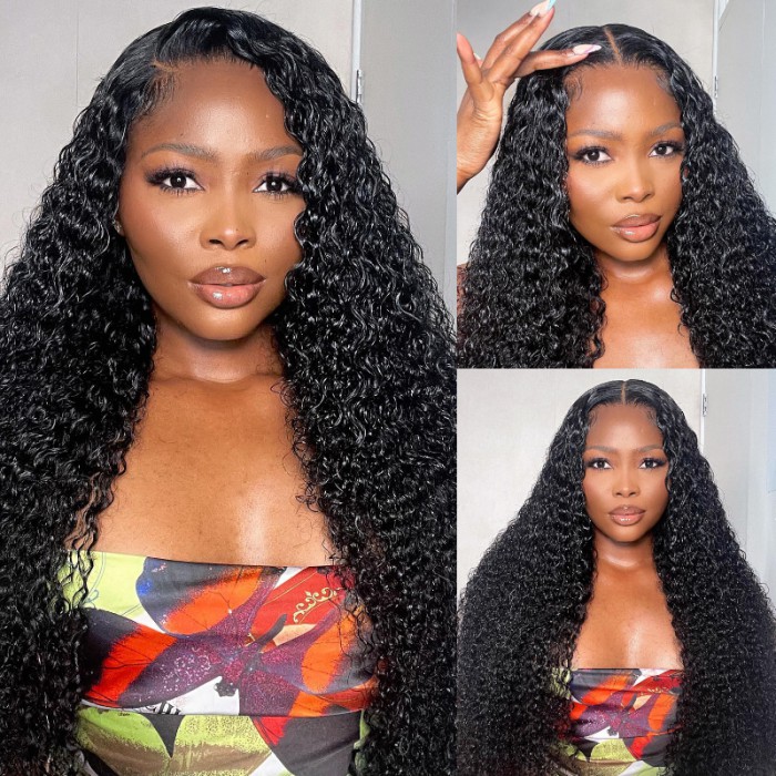 Lytinroop HD Lace 5x5 Closure Curly Glueless Wig With Bleached Knots Lytinroop HD Lace 5x5 Closure Curly Glueless Wig With Bleached Knots