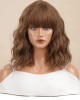 Lytinroop Natural Short Curly Synthetic Wig With Bangs Lytinroop Natural Short Curly Synthetic Wig With Bangs