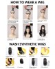 Lytinroop Natural Short Curly Synthetic Wig With Bangs Lytinroop Natural Short Curly Synthetic Wig With Bangs