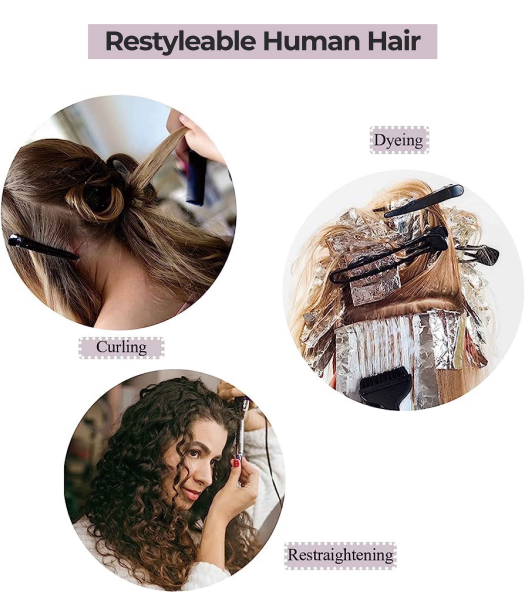 Restyleable Human Hair